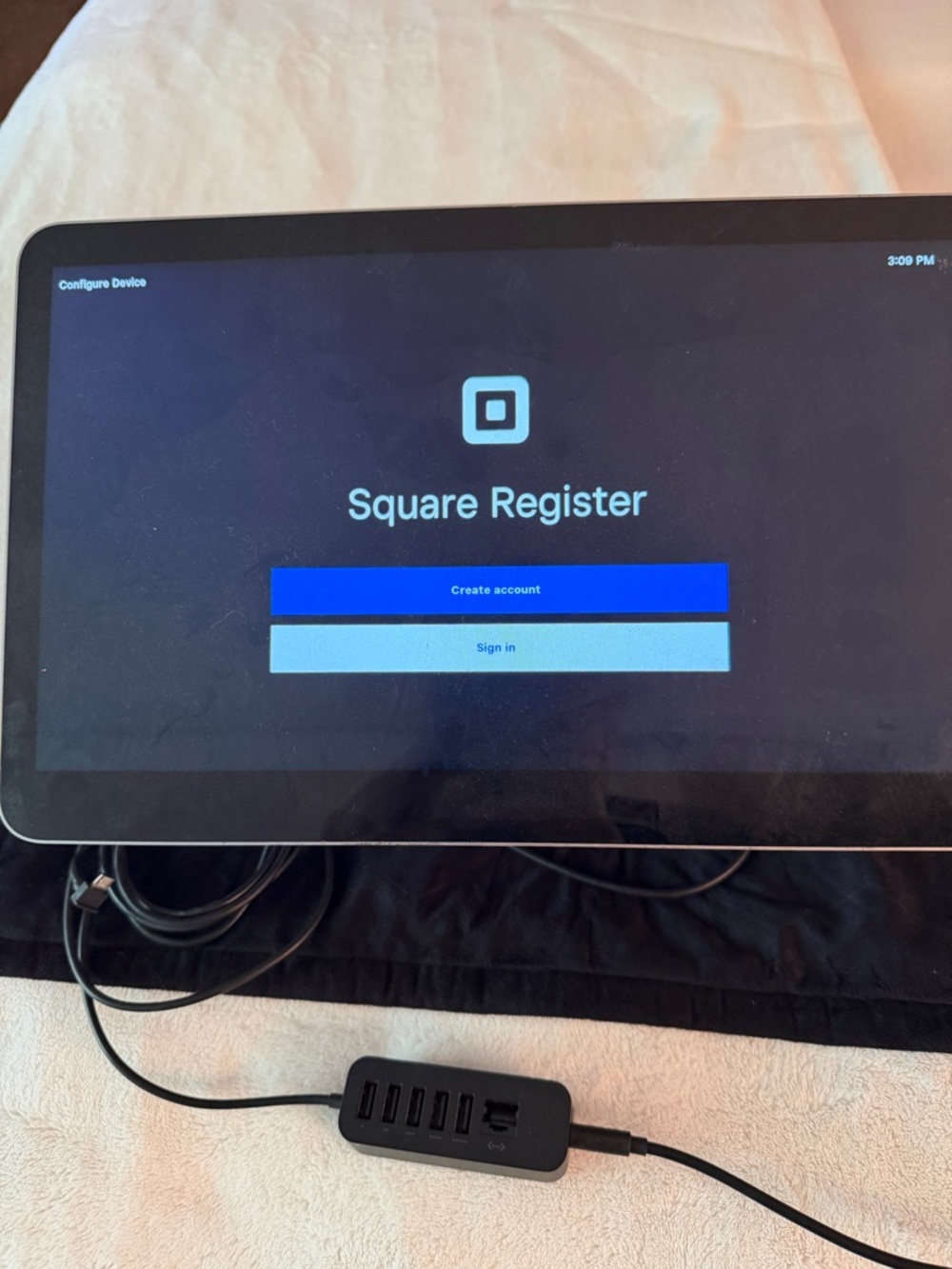 Register Tablet Point-of-Sale Display - Black